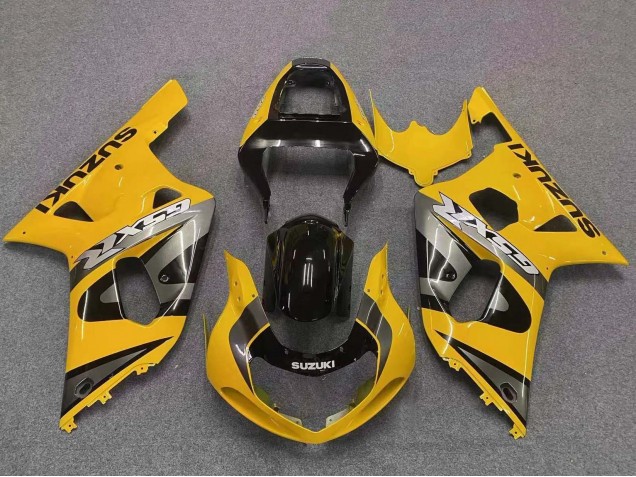 2001-2003 Suzuki GSXR 600 / GSXR 750 Motorcycle Fairing - Yellow Grey Glossy Black Canada for Sale