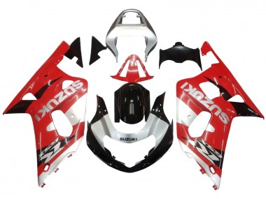 2001-2003 Suzuki GSXR 600 / GSXR 750 Motorcycle Fairing - Red White Glossy Black Canada for Sale