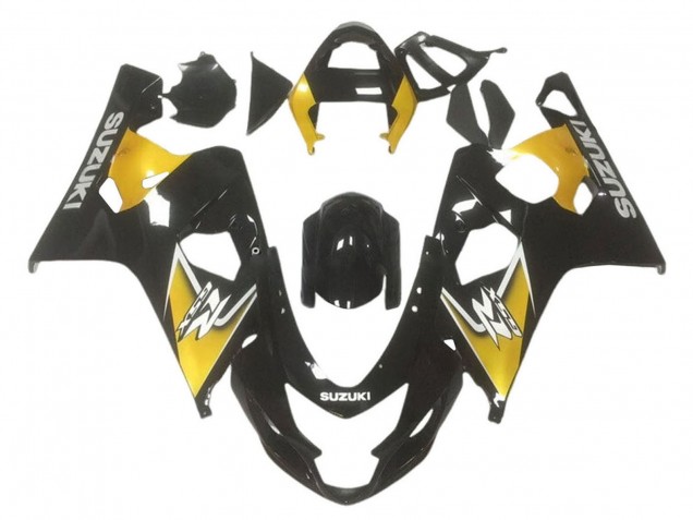 2001-2003 Suzuki GSXR 600 / GSXR 750 Motorcycle Fairings - Yellow Glossy Black Canada for Sale