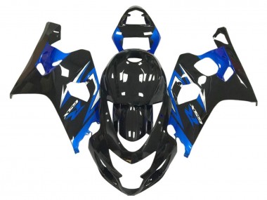 2004-2005 Suzuki GSXR 600 / GSXR 750 Motorcycle Fairings - Glossy Black Blue Canada for Sale