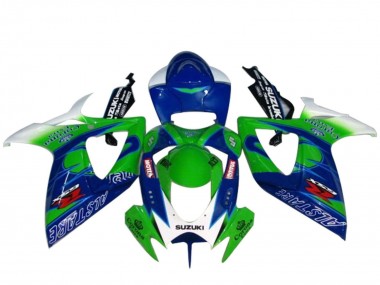 2004-2005 Suzuki GSXR 600 / GSXR 750 Motorcycle Fairings - White Blue Green Canada for Sale