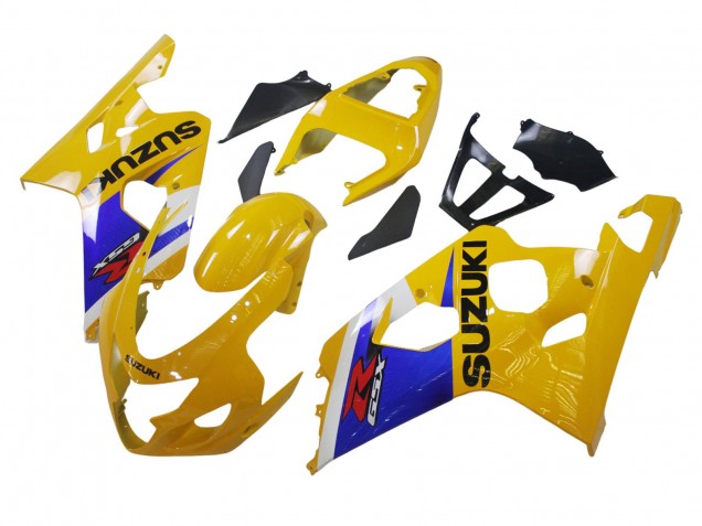 2004-2005 Suzuki GSXR 600 / GSXR 750 Motorcycle Fairing - Yellow White Blue Black Canada for Sale