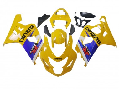 2004-2005 Suzuki GSXR 600 / GSXR 750 Motorcycle Fairing - Yellow White Blue Black Canada for Sale