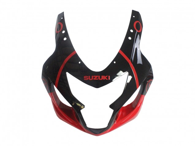 2004-2005 Suzuki GSXR 600 / GSXR 750 Motorcycle Fairings - Glossy Black Red Jordan Michelin Canada for Sale
