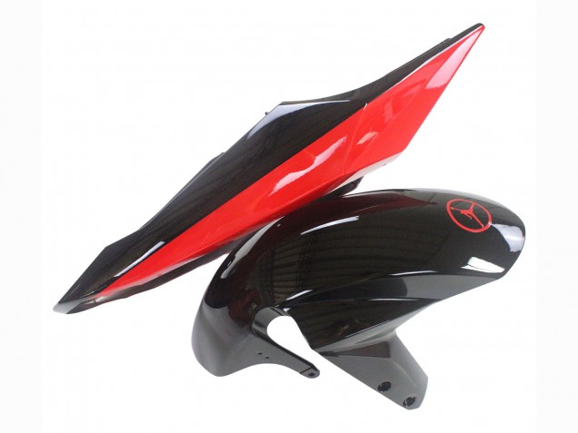 2004-2005 Suzuki GSXR 600 / GSXR 750 Motorcycle Fairings - Glossy Black Red Jordan Michelin Canada for Sale