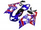 2004-2005 Suzuki GSXR 600 / GSXR 750 Motorcycle Fairings - Blue Red Black Motul Dunlop Canada for Sale