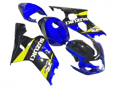 2004-2005 Suzuki GSXR 600 / GSXR 750 Motorcycle Fairings - Blue Yellow Black Canada for Sale
