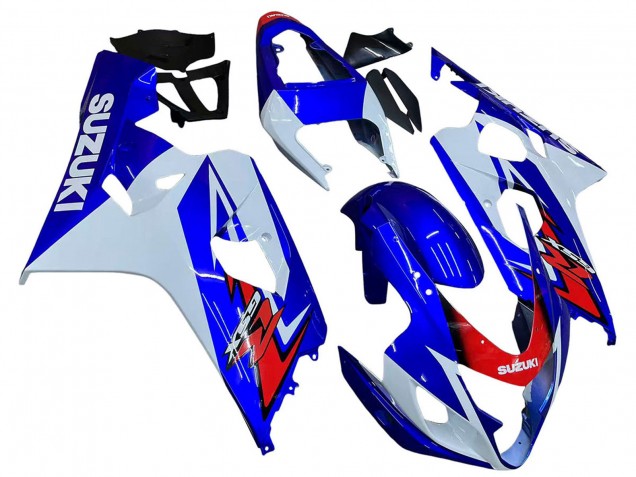 2004-2005 Suzuki GSXR 600 / GSXR 750 Motorcycle Fairing - White Blue Red Canada for Sale