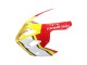2004-2005 Suzuki GSXR 600 / GSXR 750 Motorcycle Fairings - White Red Yellow Michelin Texaon Heron 7 Canada for Sale