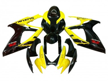 2006-2007 Suzuki GSXR 600 / GSXR 750 Motorcycle Fairings - Yellow Glossy Black Red Canada for Sale