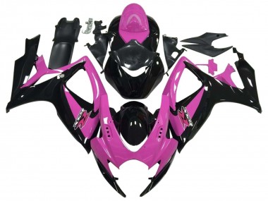 2006-2007 Suzuki GSXR 600 / GSXR 750 Motorcycle Fairing - Pink Glossy Black Canada for Sale