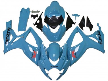 2006-2007 Suzuki GSXR 600 / GSXR 750 Motorcycle Fairings - Light Blue Black Red Canada for Sale