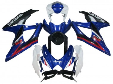 2006-2007 Suzuki GSXR 600 / GSXR 750 Motorcycle Fairings - White Blue Red Black Canada for Sale