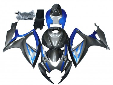2006-2007 Suzuki GSXR 600 / GSXR 750 Motorcycle Fairings - Blue Grey Black Canada for Sale