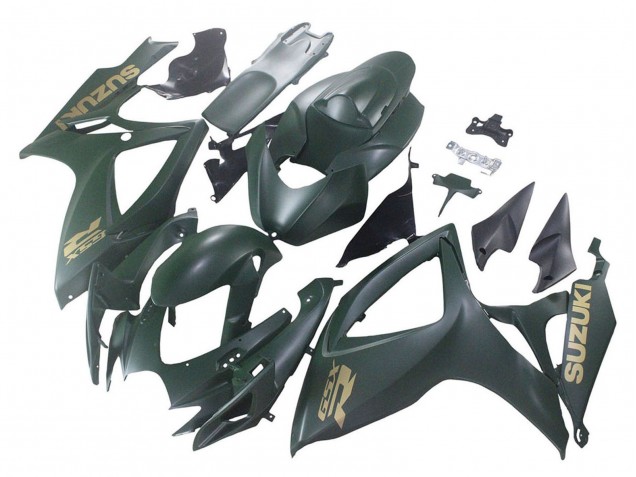 2006-2007 Suzuki GSXR 600 / GSXR 750 Motorcycle Fairings - Matte Army Green Canada for Sale