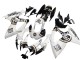 2006-2007 Suzuki GSXR 600 / GSXR 750 Motorcycle Fairings - White Black Lucky Strike Motul Canada for Sale
