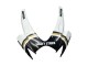 2006-2007 Suzuki GSXR 600 / GSXR 750 Motorcycle Fairings - White Black Lucky Strike Motul Canada for Sale