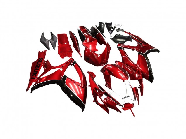 2006-2007 Suzuki GSXR 600 / GSXR 750 Motorcycle Fairings - Red Black Canada for Sale
