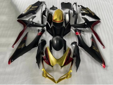 2006-2007 Suzuki GSXR 600 / GSXR 750 Motorcycle Fairings - Gold Matte Black Red Canada for Sale