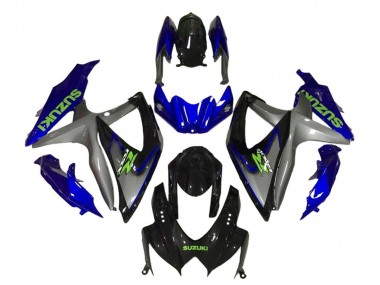 2008-2010 Suzuki GSXR 600 / GSXR 750 Motorcycle Fairings - Blue Grey Glossy Black Green Canada for Sale