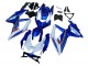 2008-2010 Suzuki GSXR 600 / GSXR 750 Motorcycle Fairing Kits - Blue White Red Canada for Sale