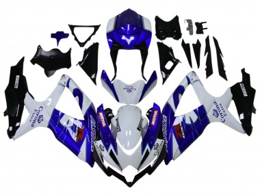 2008-2010 Suzuki GSXR 600 / GSXR 750 Motorcycle Fairings - White Blue Matte Black Red Motul Canada for Sale