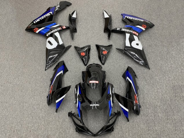 2008-2010 Suzuki GSXR 600 / GSXR 750 Motorcycle Fairings - Glossy Black White Blue Red Canada for Sale