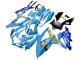 2008-2010 Suzuki GSXR 600 / GSXR 750 Motorcycle Fairings - Blue Yellow Rizla Canada for Sale