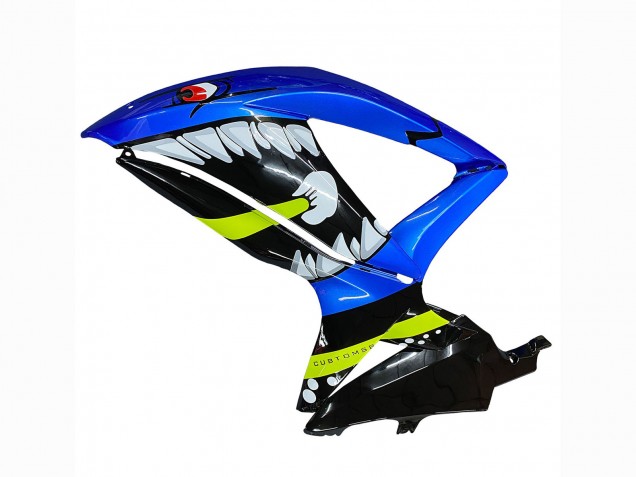 2008-2010 Suzuki GSXR 600 / GSXR 750 Motorcycle Fairings - Blue Fluorescent Green Shark Canada for Sale