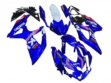 2008-2010 Suzuki GSXR 600 / GSXR 750 Motorcycle Fairings - White Blue Pink Ecstar Motul Canada for Sale