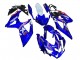 2008-2010 Suzuki GSXR 600 / GSXR 750 Motorcycle Fairings - White Blue Pink Ecstar Motul Canada for Sale