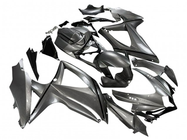 2008-2010 Suzuki GSXR 600 / GSXR 750 Motorcycle Fairings - Matte Grey Black Canada for Sale