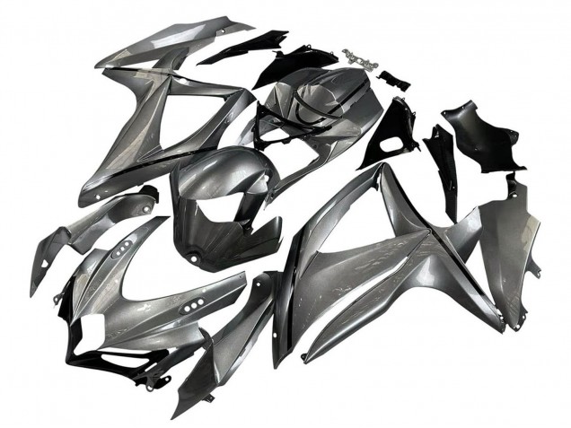 2008-2010 Suzuki GSXR 600 / GSXR 750 Motorcycle Fairings - Matte Grey Black Canada for Sale