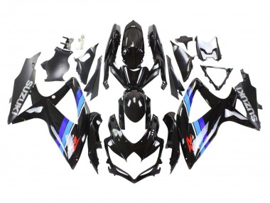 2008-2010 Suzuki GSXR 600 / GSXR 750 Motorcycle Fairings - Glossy Black Blue Canada for Sale