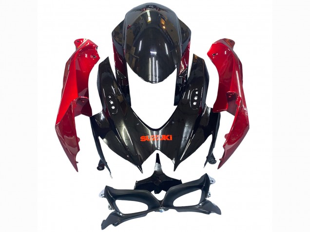 2008-2010 Suzuki GSXR 600 / GSXR 750 Motorcycle Fairing - Red Glossy Black Canada for Sale