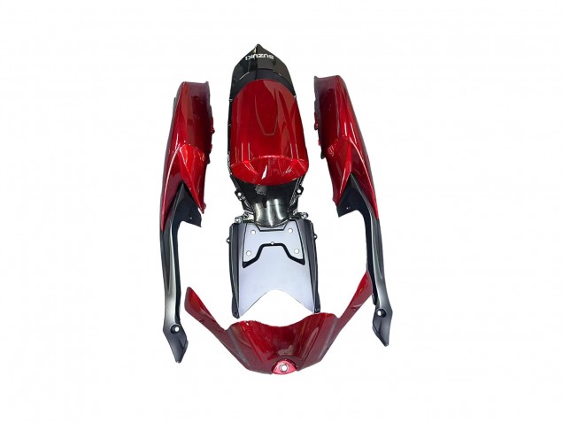 2008-2010 Suzuki GSXR 600 / GSXR 750 Motorcycle Fairings - Red Glossy Black Canada for Sale