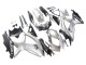 2008-2010 Suzuki GSXR 600 / GSXR 750 Motorcycle Fairings - Silver Matte Black Canada for Sale