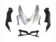 2008-2010 Suzuki GSXR 600 / GSXR 750 Motorcycle Fairings - Silver Matte Black Canada for Sale
