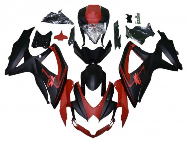 2008-2010 Suzuki GSXR 600 / GSXR 750 Motorcycle Fairings - Maroon Red Matte Black Canada for Sale