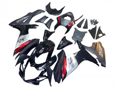 2011-2024 Suzuki GSXR 600 / GSXR 750 Motorcycle Fairings - Glossy Black Forged Carbon Fiber Silver Red Canada for Sale