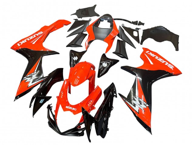 2011-2024 Suzuki GSXR 600 / GSXR 750 Motorcycle Fairings Kits - Red Glossy Black Canada for Sale