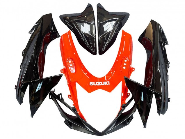2011-2024 Suzuki GSXR 600 / GSXR 750 Motorcycle Fairings Kits - Red Glossy Black Canada for Sale