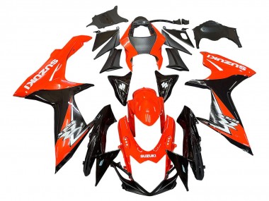 2011-2024 Suzuki GSXR 600 / GSXR 750 Motorcycle Fairings Kits - Red Glossy Black Canada for Sale