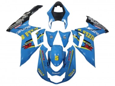 2011-2024 Suzuki GSXR 600 / GSXR 750 Motorcycle Fairings - Blue Yellow Black Rizla Canada for Sale