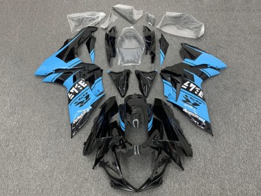 2011-2024 Suzuki GSXR 600 / GSXR 750 Motorcycle Fairings - Glossy Black Light Blue Canada for Sale