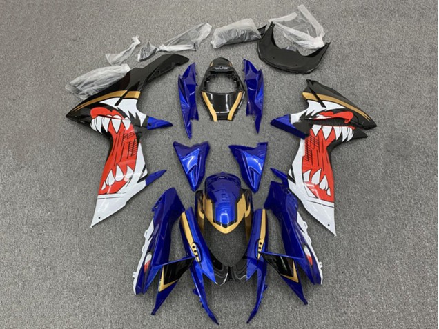 2011-2024 Suzuki GSXR 600 / GSXR 750 Motorcycle Fairings - Blue Gold Red Black Canada for Sale
