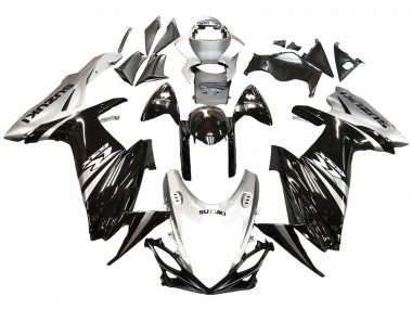2011-2024 Suzuki GSXR 600 / GSXR 750 Motorcycle Fairing - Glossy Black Silver Canada for Sale