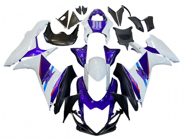 2011-2024 Suzuki GSXR 600 / GSXR 750 Motorcycle Fairings - Blue Purple White Canada for Sale