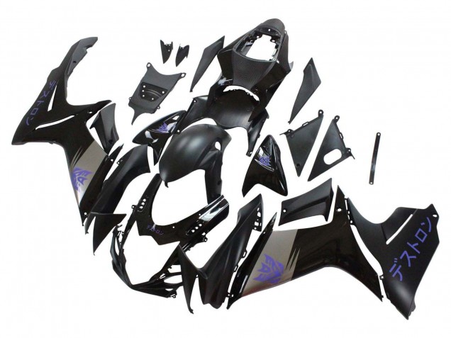 2011-2024 Suzuki GSXR 600 / GSXR 750 Motorcycle Fairings - Matte Black Grey Purple Canada for Sale