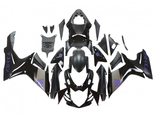2011-2024 Suzuki GSXR 600 / GSXR 750 Motorcycle Fairings - Matte Black Grey Purple Canada for Sale